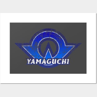 Yamaguchi Prefecture Japanese Symbol Distressed Posters and Art